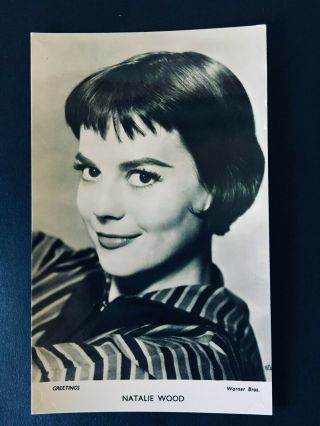 Natalie Wood Glamour Vintage Greetings Series 1950s Photo Postcard