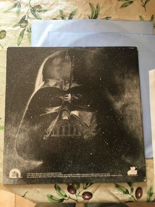 Vintage 1977 Star Wars Movie Sound Track LP Album Record 2T - 541 3