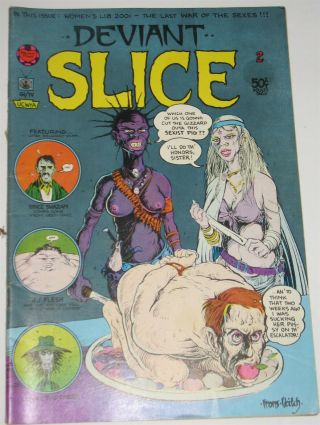 Vtg Deviant Slice No 2 Adult Only Underground Comic Book