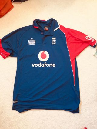 Vintage England Cricket Jersey Admiral Shirt.  2007 Adults Large