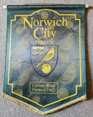 Vintage Norwich City Football Club Pennant