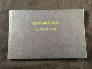 Vintage 1961 Brookfield Diving Log Book Skin Diving Supply & School Scuba