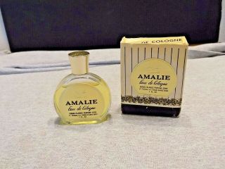 Vintage Amalie Eau De Cologne 1 Oz.  Bottle
