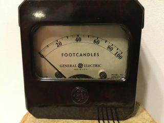 Vintage General Electric Light Meter w/Box - Measures Foot Candles 1935 5