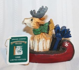 David Frykman Northwoods Moose Figurine Grand Casino Vtg 1998