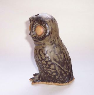 Vintage TREMAR Stoneware POTTERY OWL MONEY BOX Piggy Bank 2
