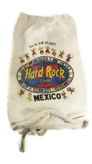 Hard Rock Cafe Mexico Vintage Draw String Bag