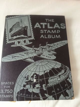 Vintage Stanley Gibbons Sixth Edition Atlas Stamp Album