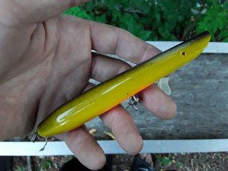 Rare Vintage Yellow Scaled Cordell Pencil,  Cotton Cordell Lures,  Striper Lures