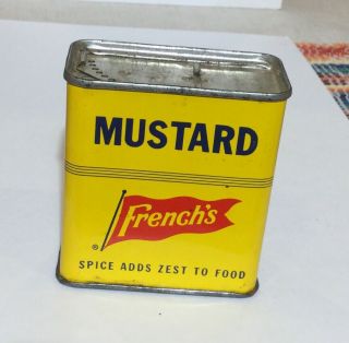 Vintage French’s Mustard Spice Tin Rochester Ny