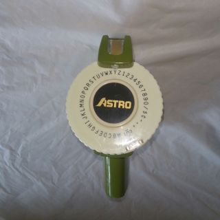 Vintage Astro Label Maker Avocado Green Package With Tape 3/8 "