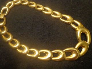 Vintage 80s Gold Plate Necklace