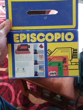 Vintage Navir Episcopio Art Drawing Magnifier Projector Made In Italy