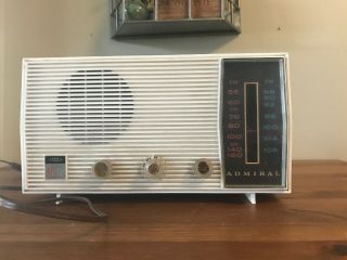 Vintage Admiral Tube Radio,  Model Y3593n,  Circa 1963/64 For Parts/repair