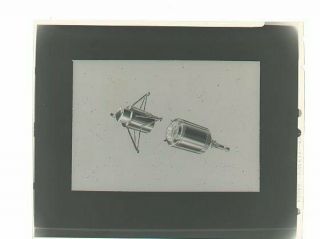 U602b Vintage 1960s 5 " Nasa Astronaut Spacecraft Rocket Transparency Art Photo