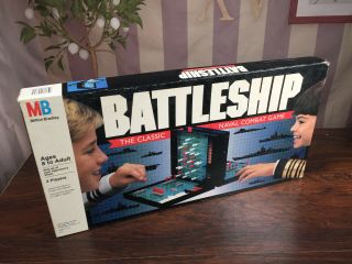 Vintage 1990 Battleship Classic Board Game Milton Bradley 100 Complete Mb Naval