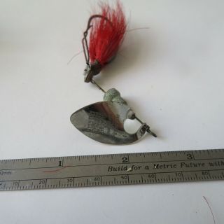 Fishing Lure Vintage Pflueger Snapie Spoon & Weedless Hook