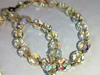 Vintage Jewellery Fabulously Sparkly Art Deco Austrian Crystal Bead Necklace