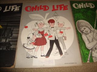 3 Vintage Child Life Magazines June - October 1965 4