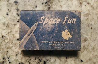 Vintage 50s/60s Space Fun - Game / Flash Cards - Review And Herald Publishing 2