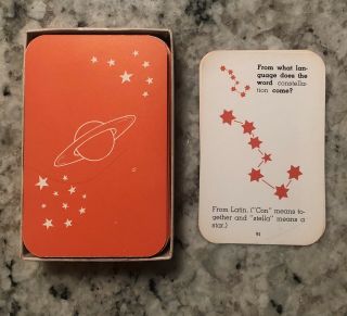 Vintage 50s/60s Space Fun - Game / Flash Cards - Review And Herald Publishing 3