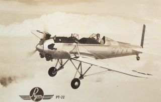 1944 Vintage Rppc Ryan Pt - 22 Training Aircraft World War Ii Mexico