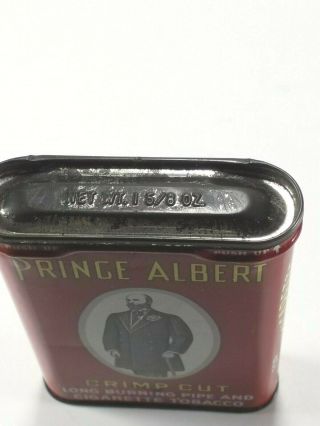 Antique Prince Albert Tobacco Tin Can 1 5/8 oz vintage old 4