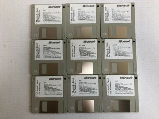 Microsoft Excel 5.  0 Vintage Software Floppy Disks Windows Pc
