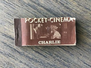 Vintage Flip Book Charlie Chaplin Pocket Cinema