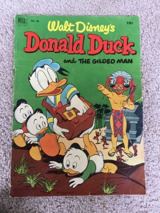 Vintage Carl Barks Donald Duck Conic Book,  “donald Duck And The Gilded Man,  ”