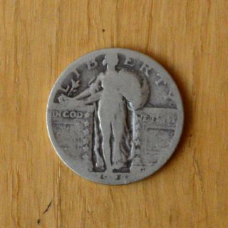 1928 - S Standing Liberty Quarter.  Vintage Collectable