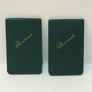 Vintage Pocket Sized Memoranda Notepads Federal Supply Service