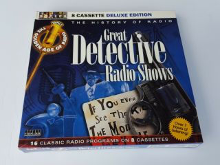 The Great Detective Radio Shows Classics Cassette Box Set 8 Cassettes Topics Vtg