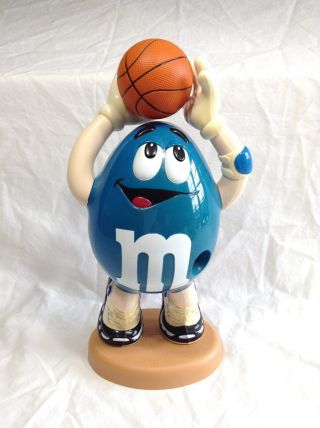 M&m Blue Peanut Basketball Player Candy Dispenser Mars,  Inc.  Vintage