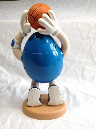 M&M Blue Peanut Basketball Player Candy Dispenser Mars,  Inc.  Vintage 3