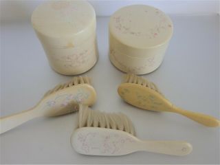 Vintage French Ivory Celluloid Baby Items
