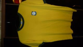 Brazil Vintage 1970s World Cup Football Shirt Size L 44 "