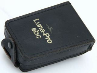 Gossen Luna Pro Sbc Black Leather Meter Case Only Vintage 382773