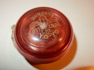 Vintage Amber Color Imperial Duncan Yoyo Yo - Yo Toy