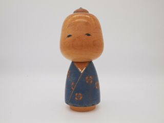 7.  4inch Japanese Vintage Sosaku Wooden Kokeshi Doll Signed