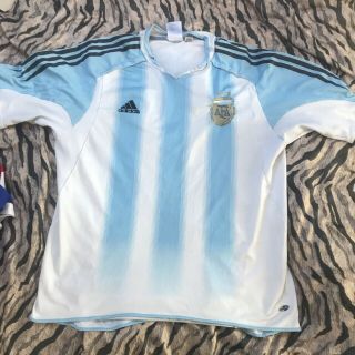 Argentina Home Football Shirt (large Mens) Retro Vintage