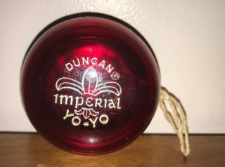 Vintage Duncan Imperial Yo - Yo Red Yoyo Toy