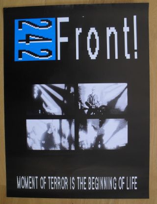 Front 242 Moment Of Terror Is Beginning Of Life Vintage Poster