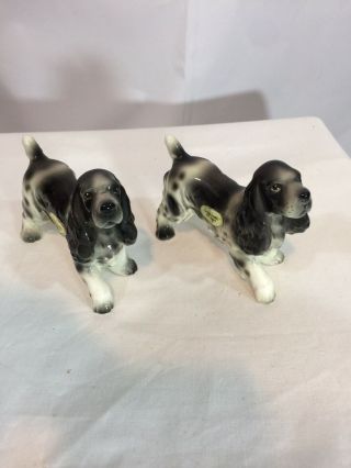 Cocker Spaniel Dog Enesco Figurine Ceramic - Porcelain/resin Hand Painted Vintage