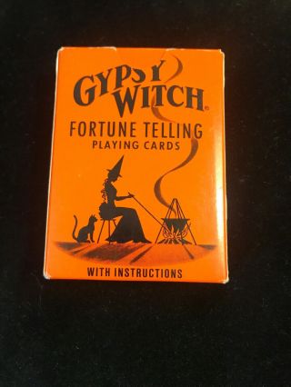 Vintage Gypsy Witch Fortune Telling Playing Cards - Complete - Made In The Usa