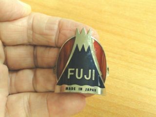 Vintage Fuji Bicycle Head Badge Emblem Made In Japan