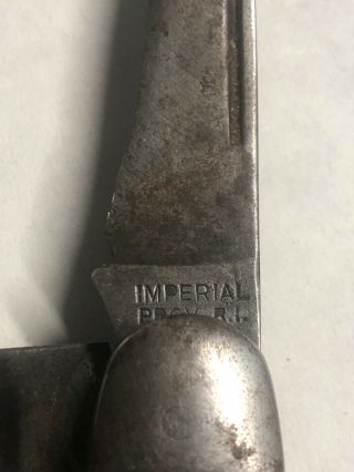 Vintage Imperial USA Pocket Knife 3 Blade Stag 5