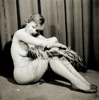 Vintage Pinup Negative 1950s Sexy Studio Pose (nudes)