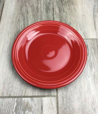 Vintage Fiesta Ware Dinner Plate Scarlet Red 10 1/2 10.  5 In Large Homer Laughlin