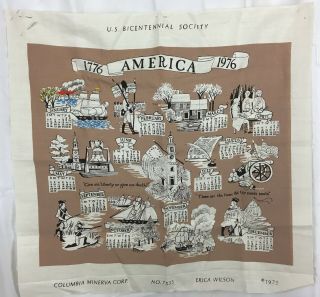Vtg Columbia Minerva Crewel Embroidery Kit 76 Bicentennial Calendar Erica Wilson